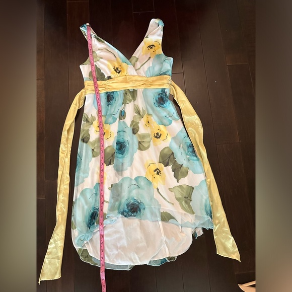 Jolie Summer Floral Dress with Ribbon Sash Size 10 - Picture 8 of 11